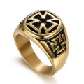 China Manufacturer Masonic Signet Ring Stainless Steel Simple Design Large Size Jewelry Rings